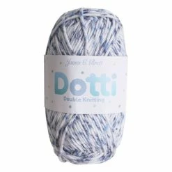 Best Pirce 🌟 James C Brett Blue Spot Dotti DK Yarn 50g 🔔