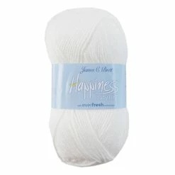 Discount 🔔 James C Brett White Happiness DK Yarn 100g 😀