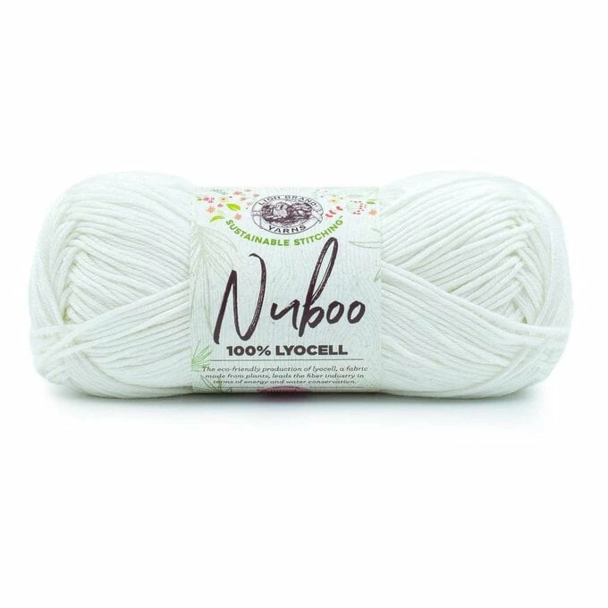 New ✔️ Lion Brand White Nuboo Yarn 85g ✨ 3 New ✔️ Lion Brand White Nuboo Yarn 85g ✨