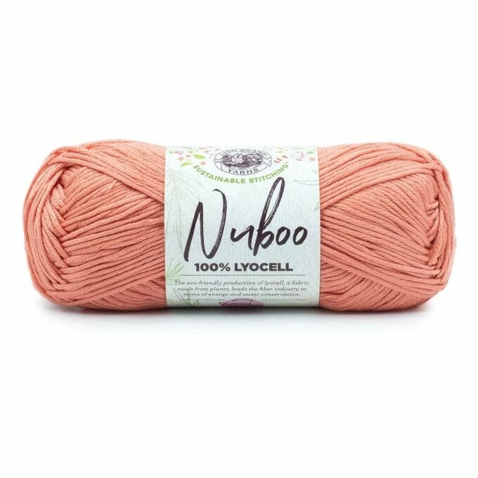Brand new ???? Lion Brand Salmon Nuboo Yarn 85g ???? 3 Brand new ???? Lion Brand Salmon Nuboo Yarn 85g ????
