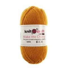 Wholesale 🥰 Knitcraft Mustard Make The Change DK Yarn 100g 👍