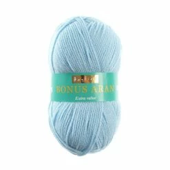 Budget 👍 Sirdar Hayfield Powder Blue Bonus Aran 100g ⌛