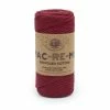 Outlet ⌛ Lion Brand Red Velvet Mac-Re-Me Yarn 200g 🤩 -Hayfield Shop 661401 1006 1 lion brand macrame cord red velvet