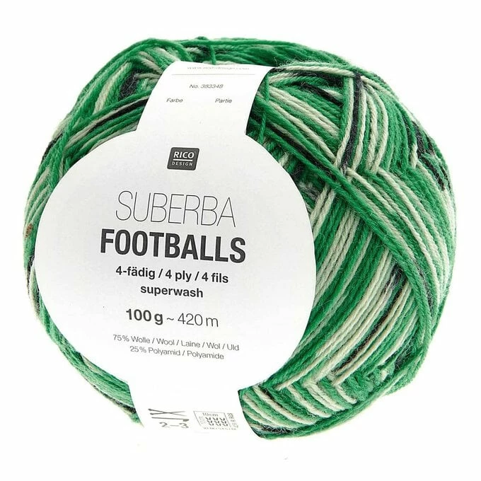 Brand new π₯° Rico Design Rico Green-Black Superba Footballs 4 Ply Yarn 100g π 3 Brand new π₯° Rico Design Rico Green-Black Superba Footballs 4 Ply Yarn 100g π